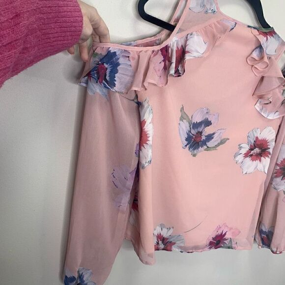 Yumi Kim XS Stella Cold Shoulder Pink Blouse REG. $135 (r1) - Picture 6 of 11